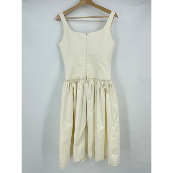 LOBA | Lalia Bustier A-Line Midi Dress Ivory M - Picture 5 of 15